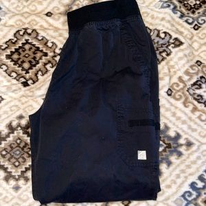 Black Scrub Pants - Cargo Style
